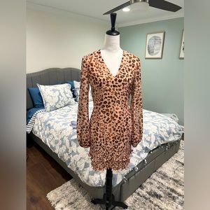 Cooper St. Drop waist cheetah print dress Sz 4